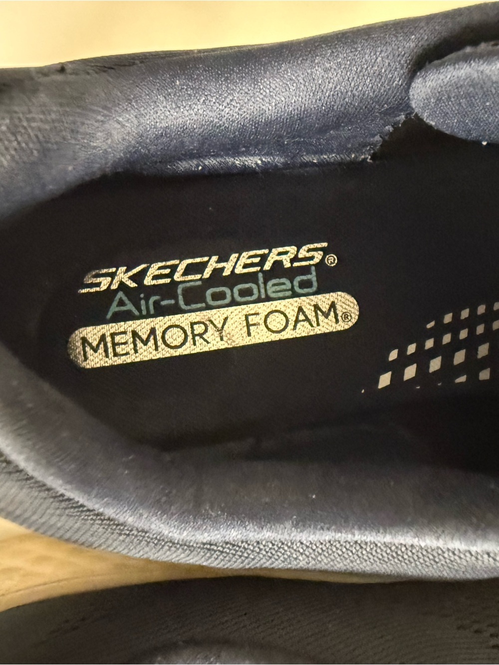 Skechers Men's Navy Knit Lite-Foam Athletic Sneakers - Picture 11 of 12
